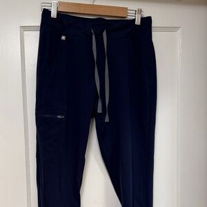 Figs Navy Blue Zamora Scrub Pants